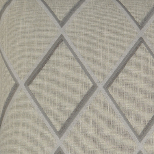 D.V. KAP HOME 2814-G-YARD Markham Fabric - Grey Embroidery, Farmhouse, Plaid - Check  Grey   - Markham