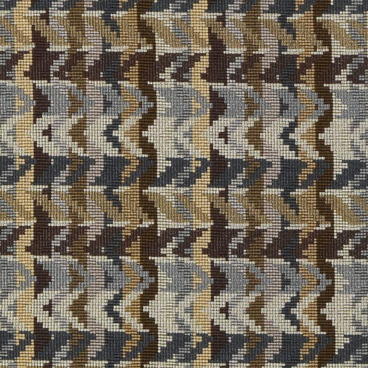 Duralee Monogram Hu15983 | 718-Cocoa/Silve  Upholstery     - 281685