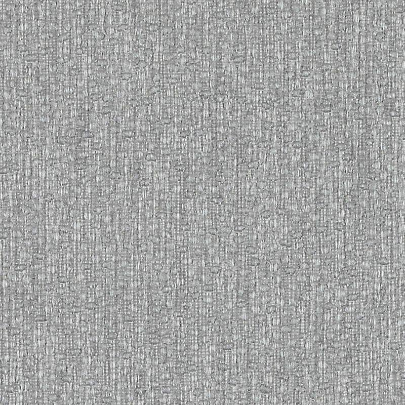 Gray textured woven fabric swatch with vertical ridges; upholstery or furniture fabric.