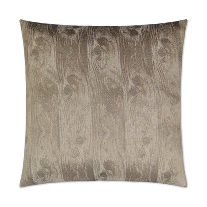 D.V. KAP HOME   24" x 24" Woodgrain Pillow - Cocoa Glam, Transitional    - 2818-C-2424