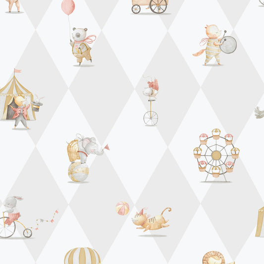 GALERIE WALLCOVERINGS Bambino    Silver - Grey   - 282-3