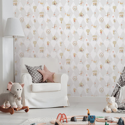 GALERIE WALLCOVERINGS Bambino    Silver - Grey   - 282-3