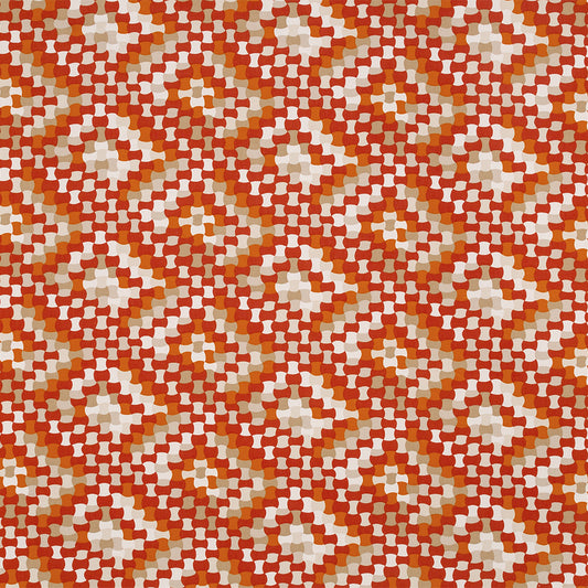 Duralee 21044 | 35-Tangerine  Print     - 282067