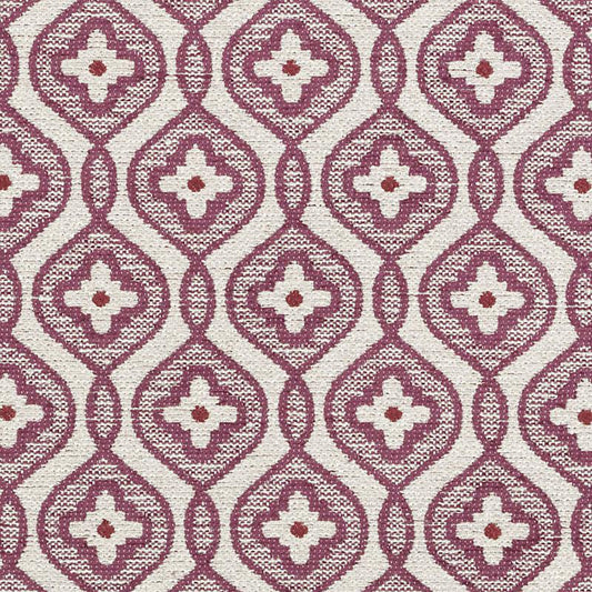 Duralee Monogram 190234H | 590-Plum/Red  Upholstery     - 282223