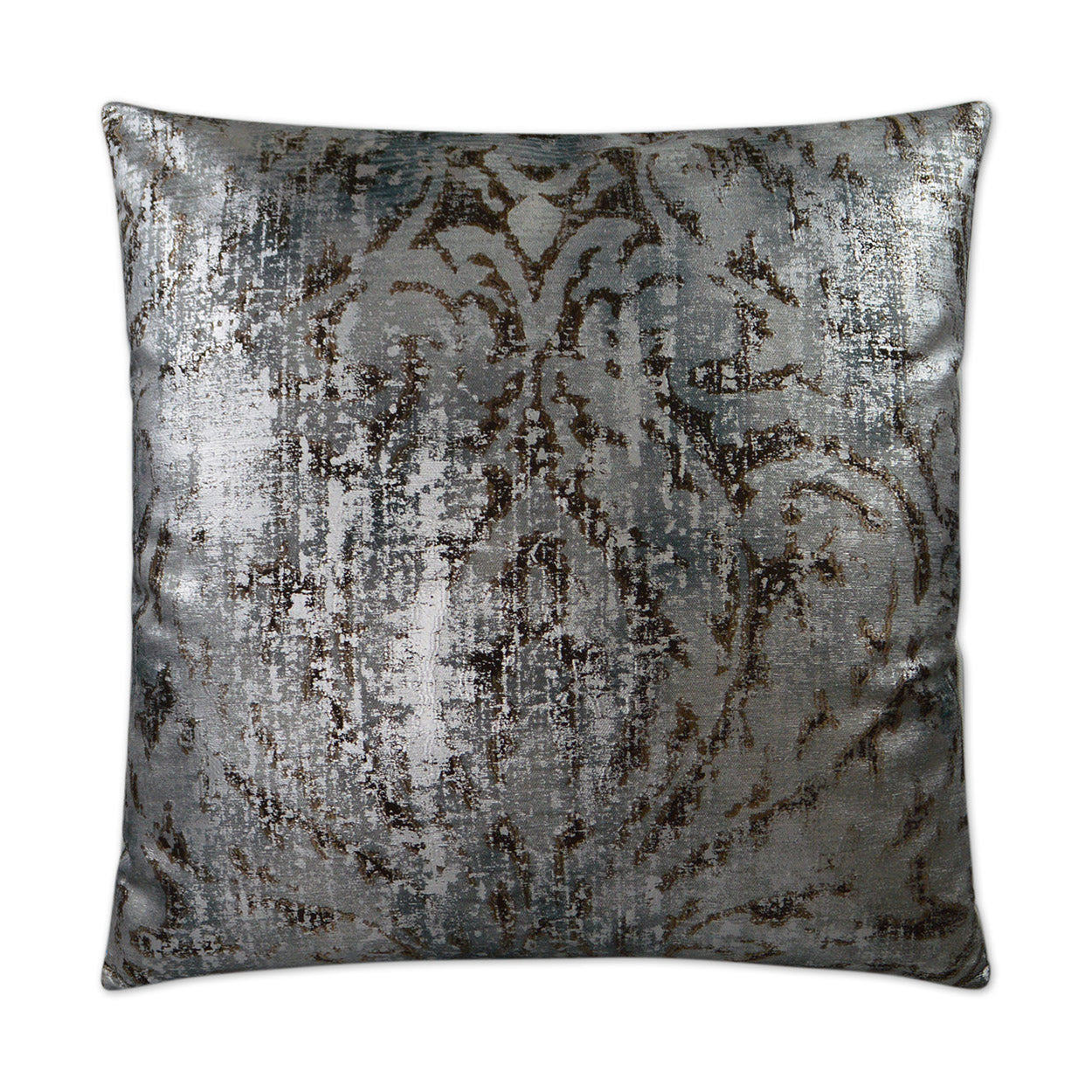 D.V. KAP HOME   24" x 24" Rebel Pillow - Storm Glam, Transitional    - 2825-S-2424