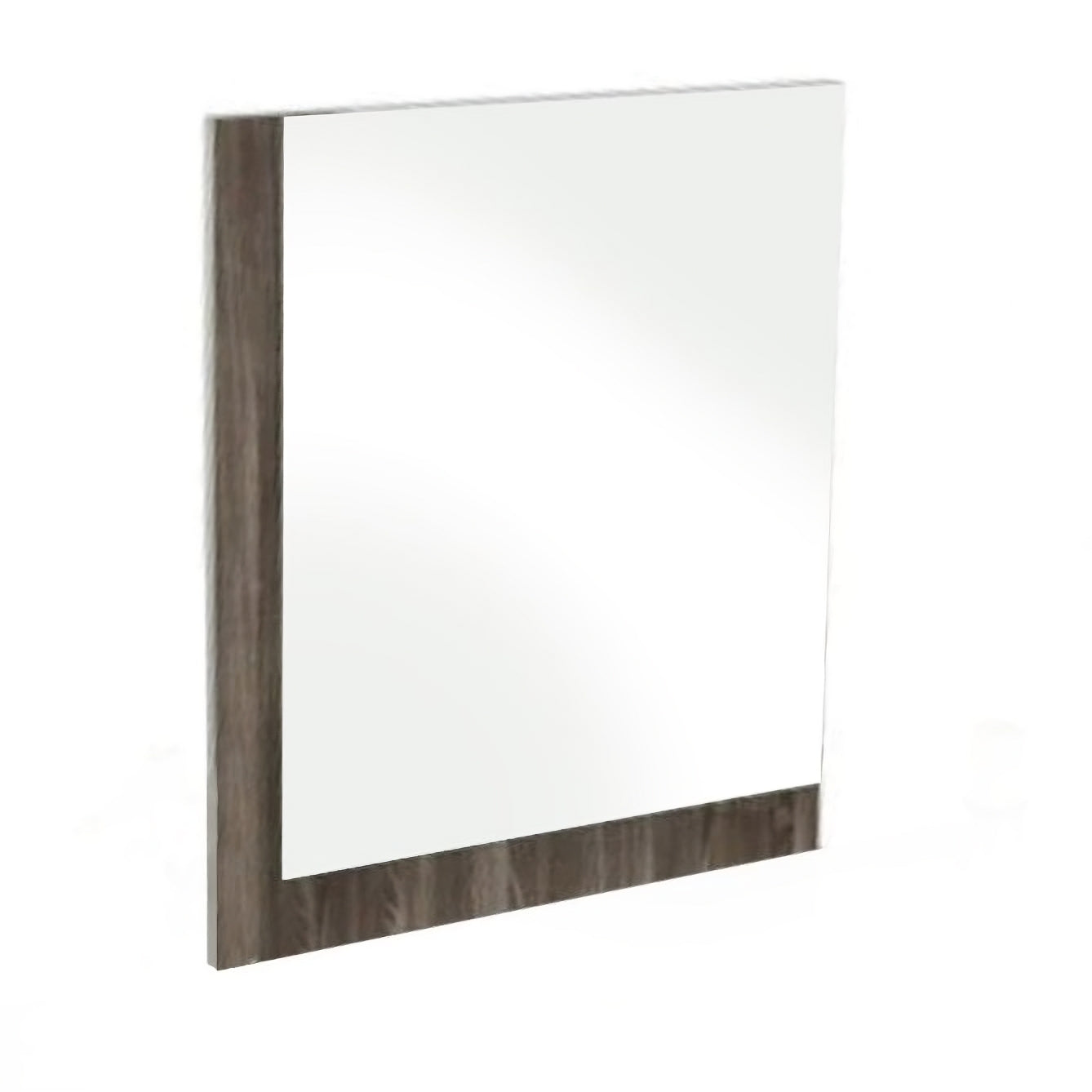 39" Ebony Mdf  Veneer  And Glass Mirror