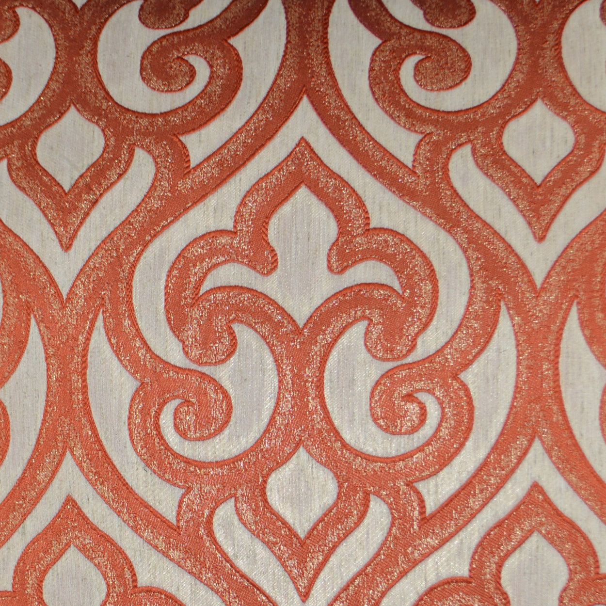 D.V. KAP HOME 2827-YARD Bastia Fabric Glam, Global  Orange   - Bastia