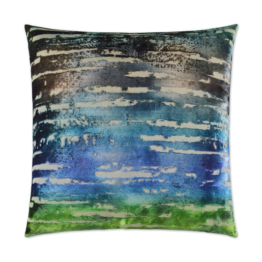 D.V. KAP HOME   24" x 24" Bonbons Pillow - Emerald Textured, Transitional    - 2838-E-2424