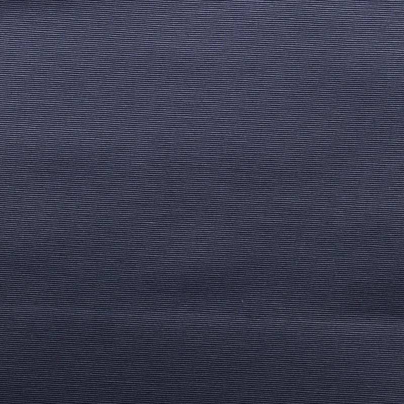 Deep navy ribbed upholstery fabric with subtle horizontal stripes.
