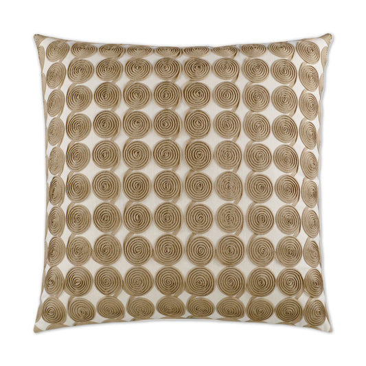 D.V. KAP HOME   24" x 24" Radar Love Pillow Circular - Dots, Global    - 2843-2424
