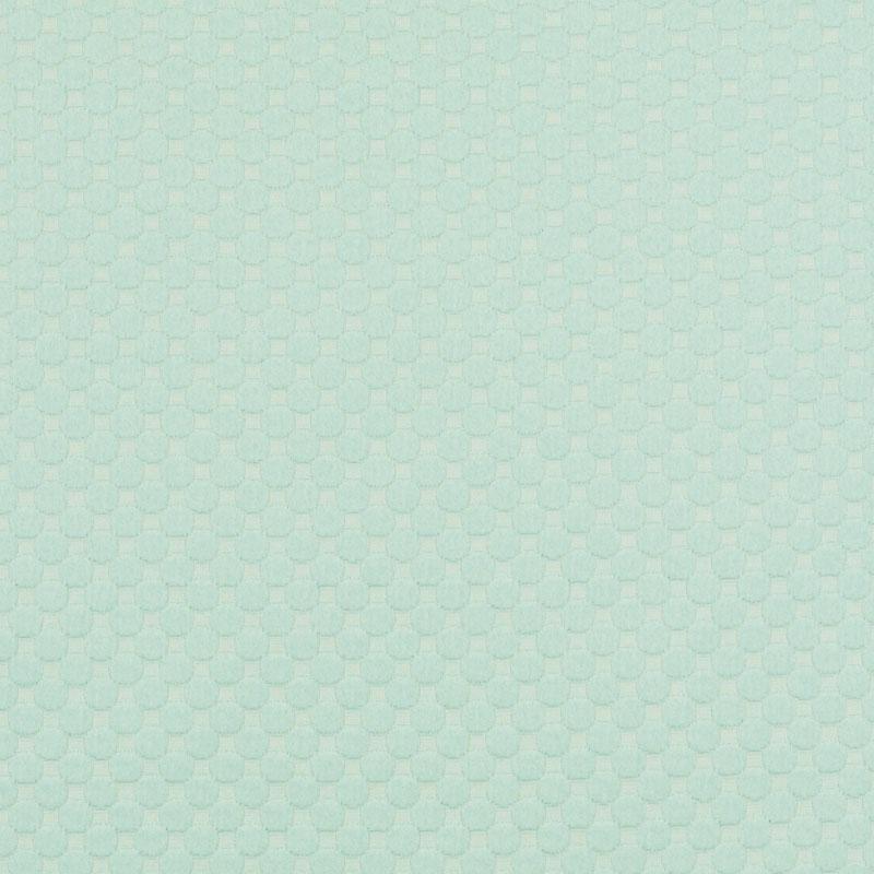 Mint green scale-pattern upholstery fabric with subtle shading.