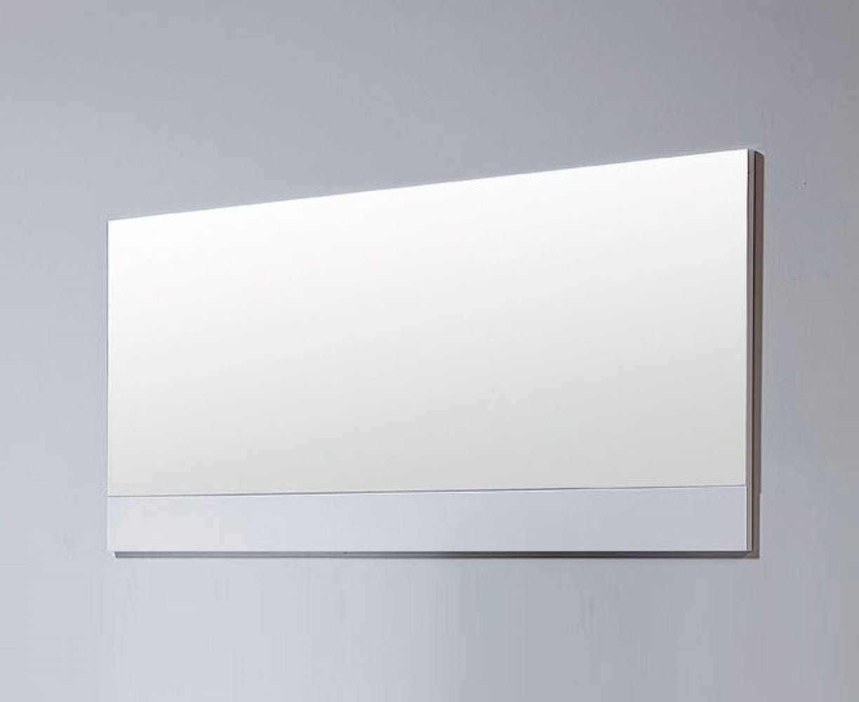 24" White Framed Bathroom Vanity Mirror