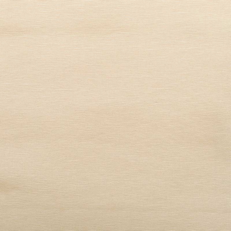 Beige ribbed upholstery fabric close-up with fine horizontal lines.