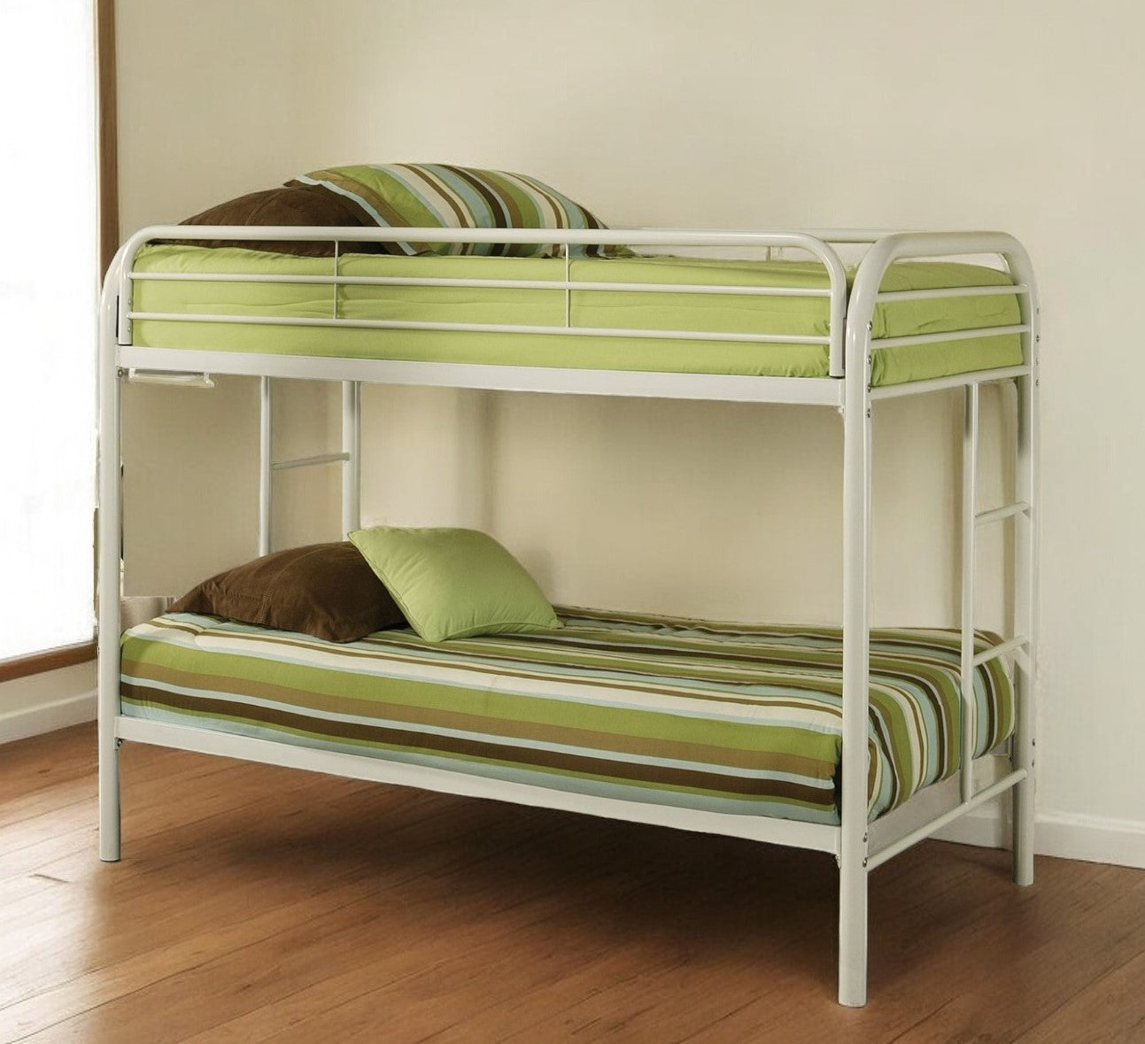 Black Twin Contemporary Metal Bunk Bed