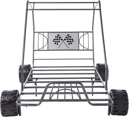 Gunmetal Steel Twin Bed Frame
