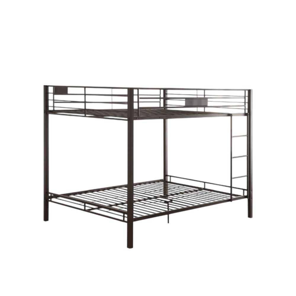 Black Queen Over Queen Bunk Bed