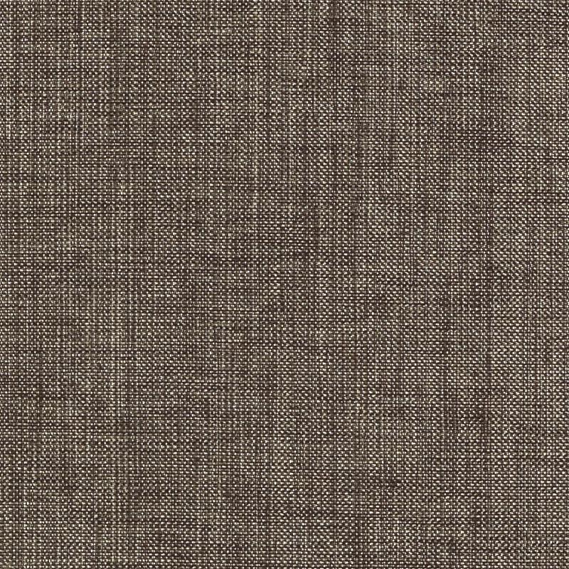 Brown woven upholstery fabric swatch with a tweed texture and subtle lighter flecks.