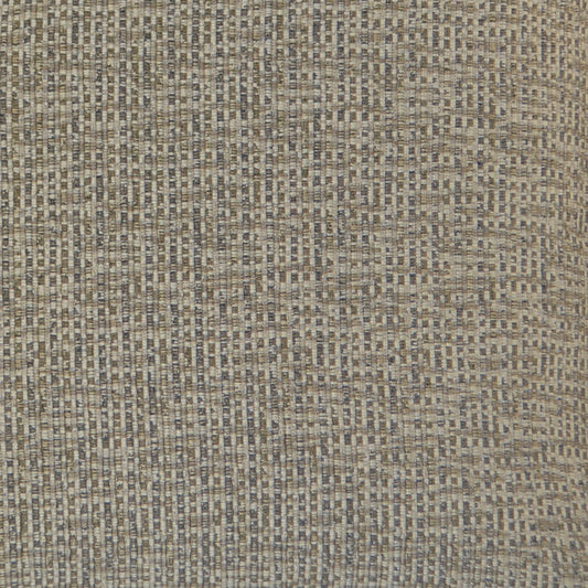Beige and taupe woven fabric with a tight microgrid pattern, upholstery textile.
