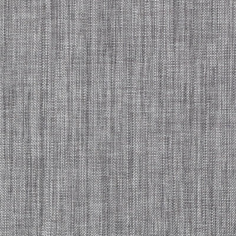 Gray woven fabric texture with subtle vertical striations, tweed-style upholstery material.