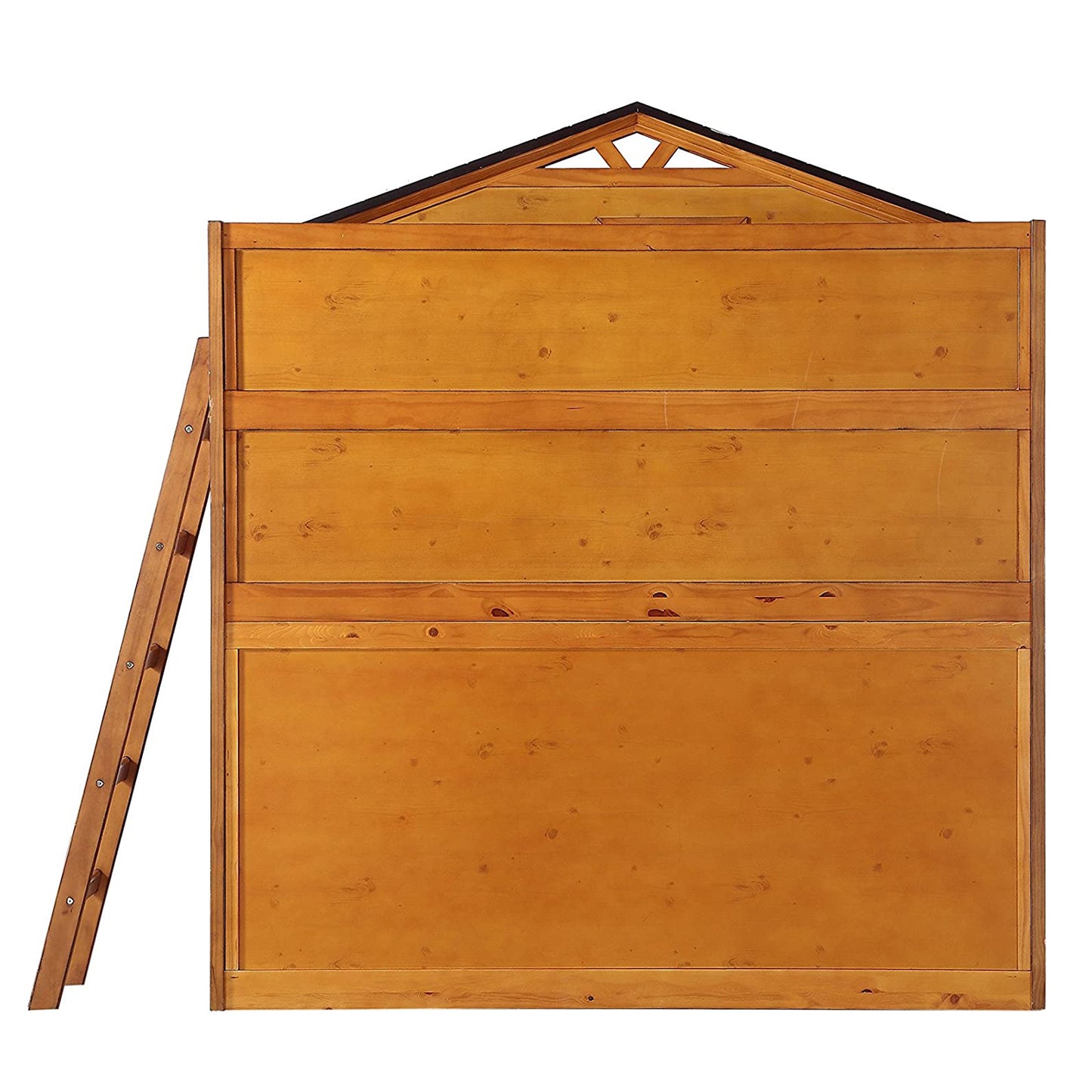 80" X 43" X 88" Twin Rustic Oak Pine Wood Loft Bed