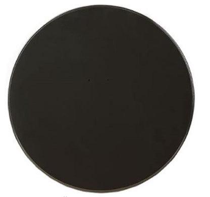 22" Black Wood Round Pedestal End Table