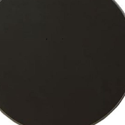 22" Black Wood Round Pedestal End Table