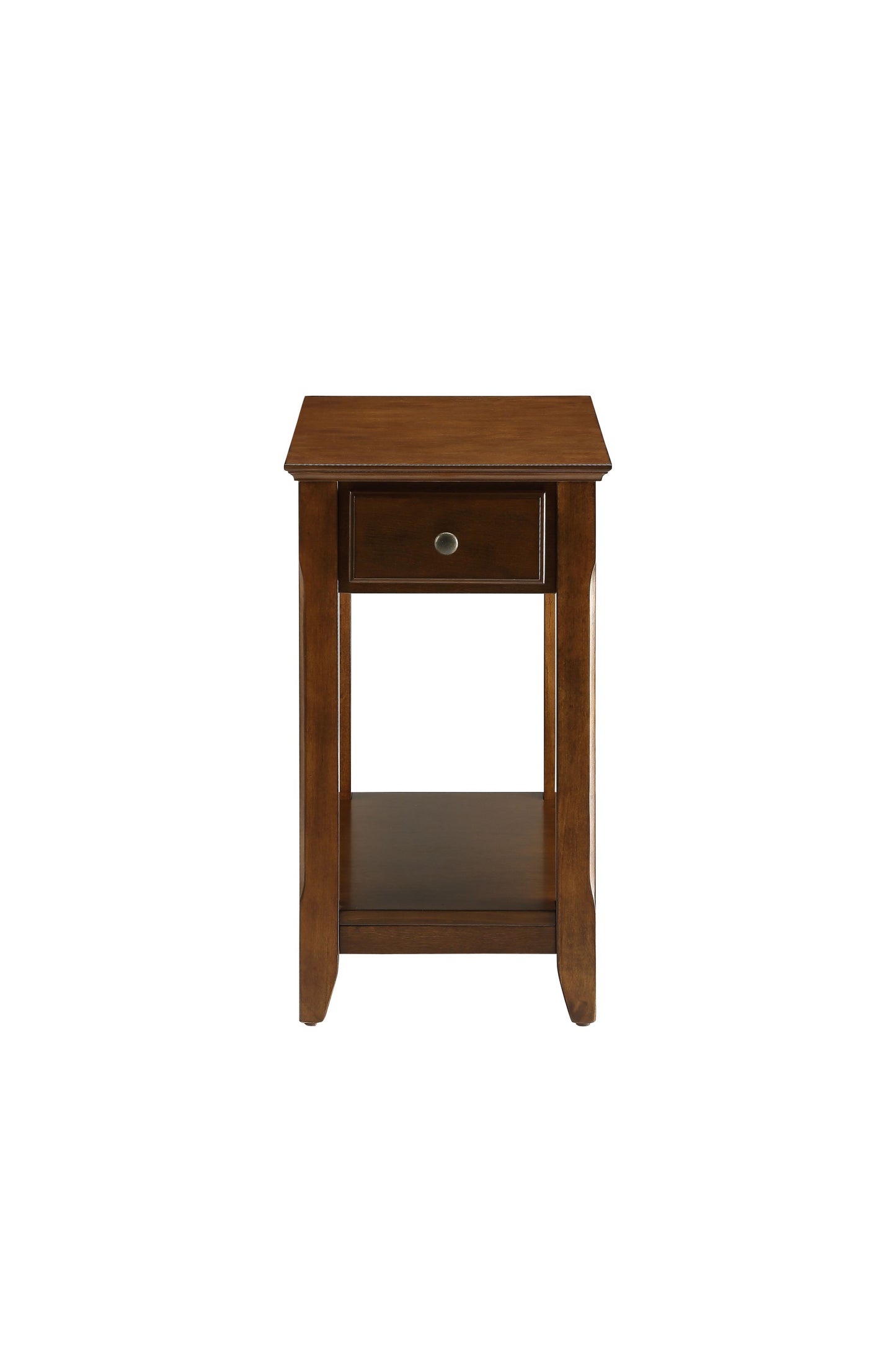 23" Gray Solid and Manufactured Wood End Table