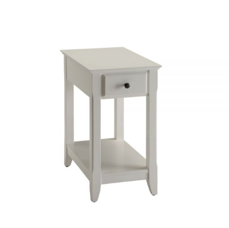 23" Gray Solid and Manufactured Wood End Table