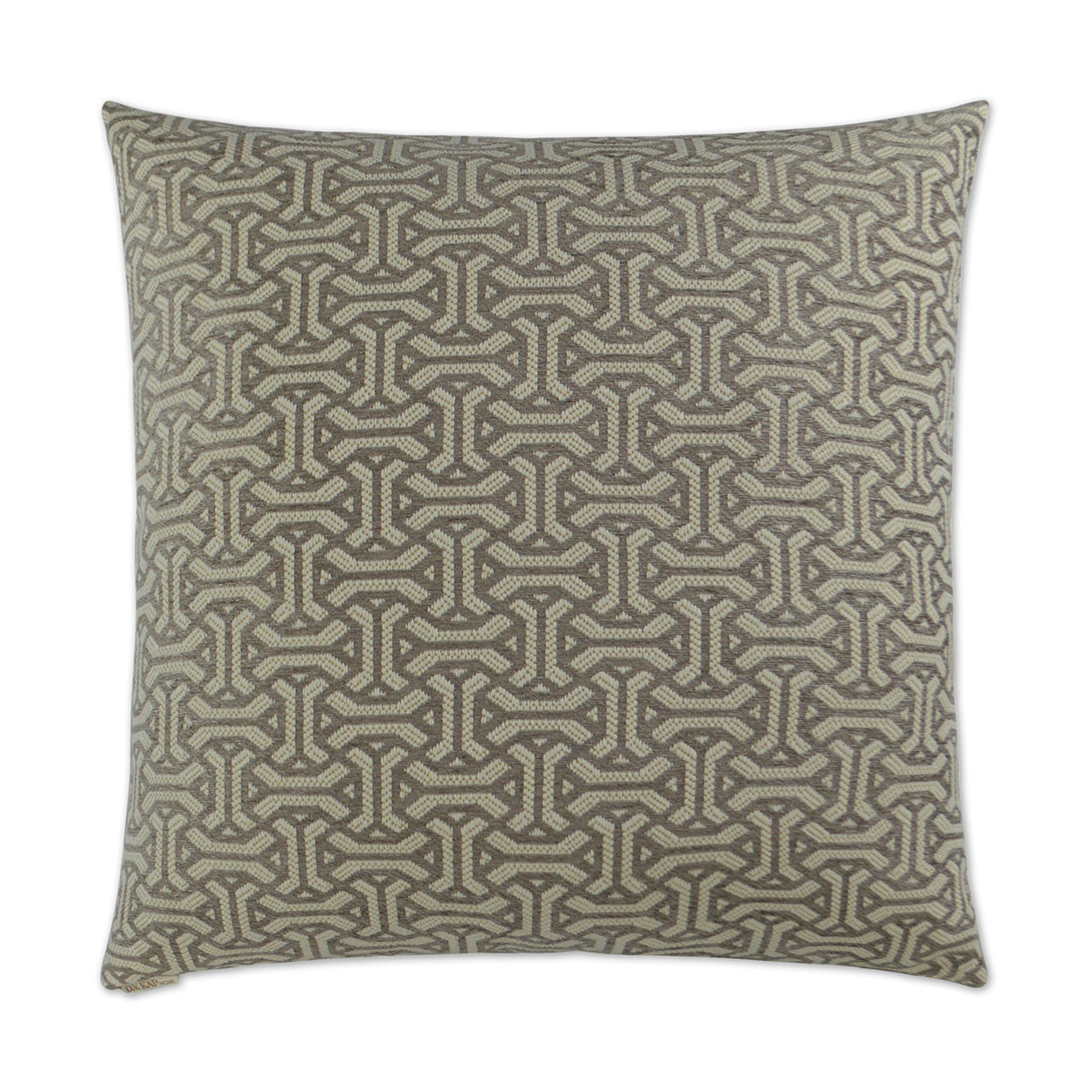 D.V. KAP HOME   24" x 24" Twist And Shout Pillow - Mink Geometric    - 2864-M-2424