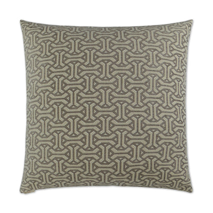 D.V. KAP HOME   24" x 24" Twist And Shout Pillow - Mink Geometric    - 2864-M-2424