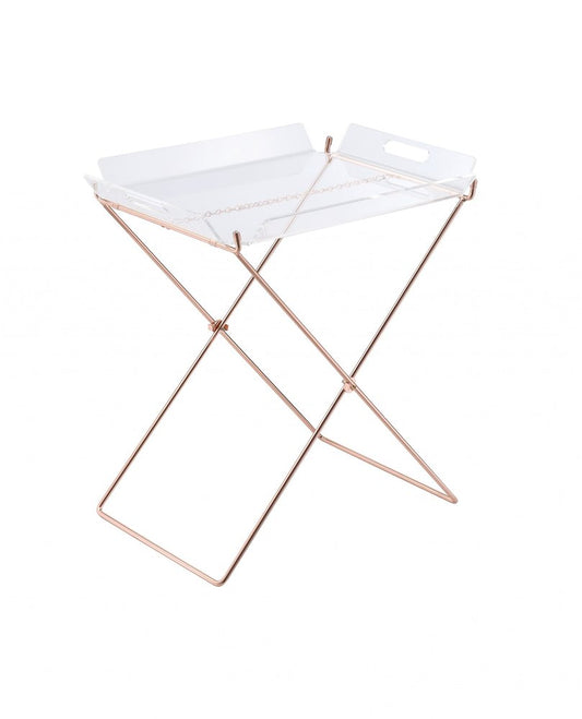 22" Metal Folding Butler Table