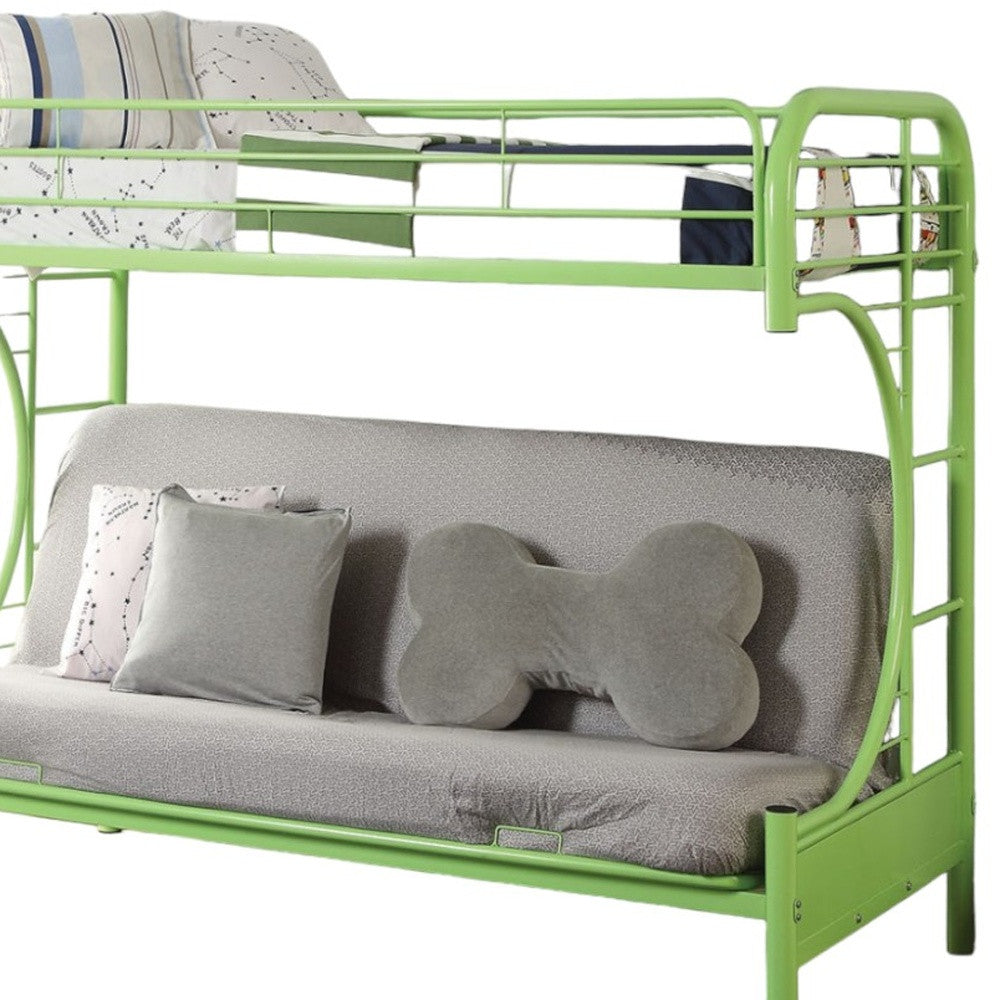 Black Twin Over Full Contemporary Metal Bunk Bed