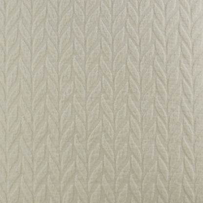 Ivory 24" x 24" pillow with cable-knit texture and vertical braids; soft, cozy, textured knit.
