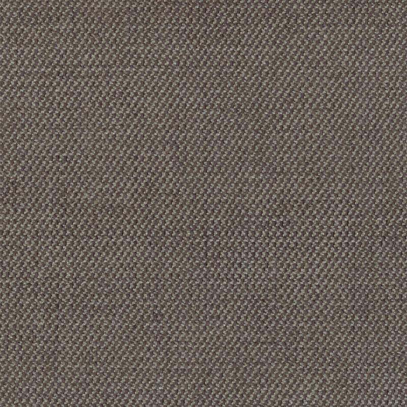 Close-up of brown tweed upholstery fabric with a tight diagonal weave and wool-blend texture.