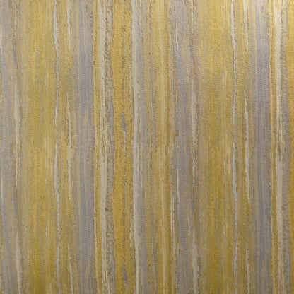Yellow and gray striped pillow with bamboo stripes pattern, 24" x 24