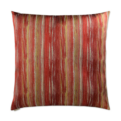 D.V. KAP HOME   24" x 24" Nimby Pillow - Vermillion Stripes    - 2878-V-2424