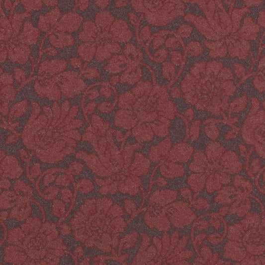 Duralee Monogram 190216H | 590-Plum/Red  Upholstery     - 288345