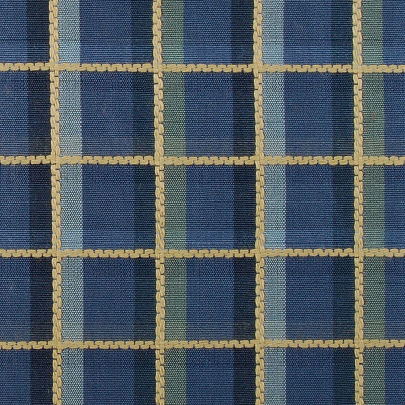 Duralee Monogram 190177H | 207-Cobalt  Upholstery     - 288519