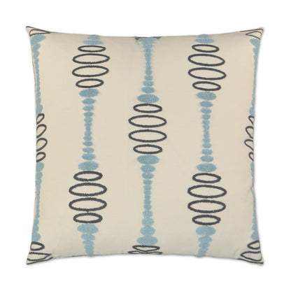 D.V. KAP HOME   24" x 24" Pogo Pillow - Blue Modern, Textured    - 2891-B-2424