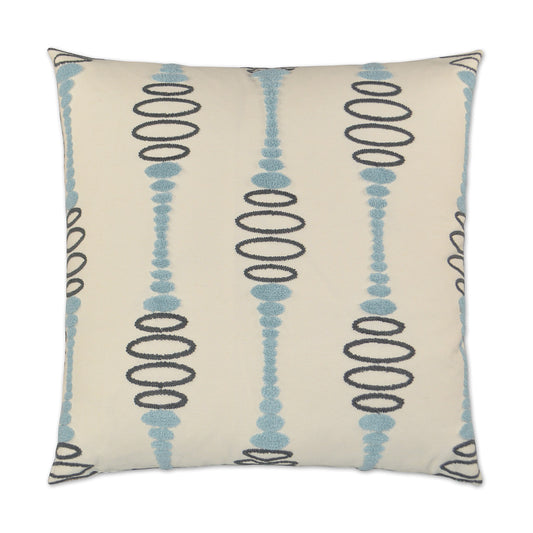 D.V. KAP HOME   24" x 24" Pogo Pillow - Blue Modern, Textured    - 2891-B-2424