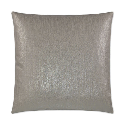 D.V. KAP HOME   24" x 24" Glitz Pillow - Platinum Glam, Solid    - 2892-P-2424