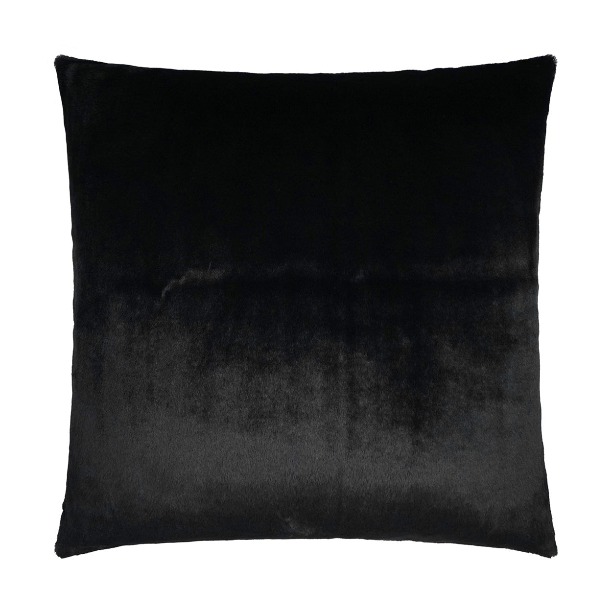D.V. KAP HOME   24" x 24" Furocious Pillow - Black Faux Fur    - 2893-B-2424