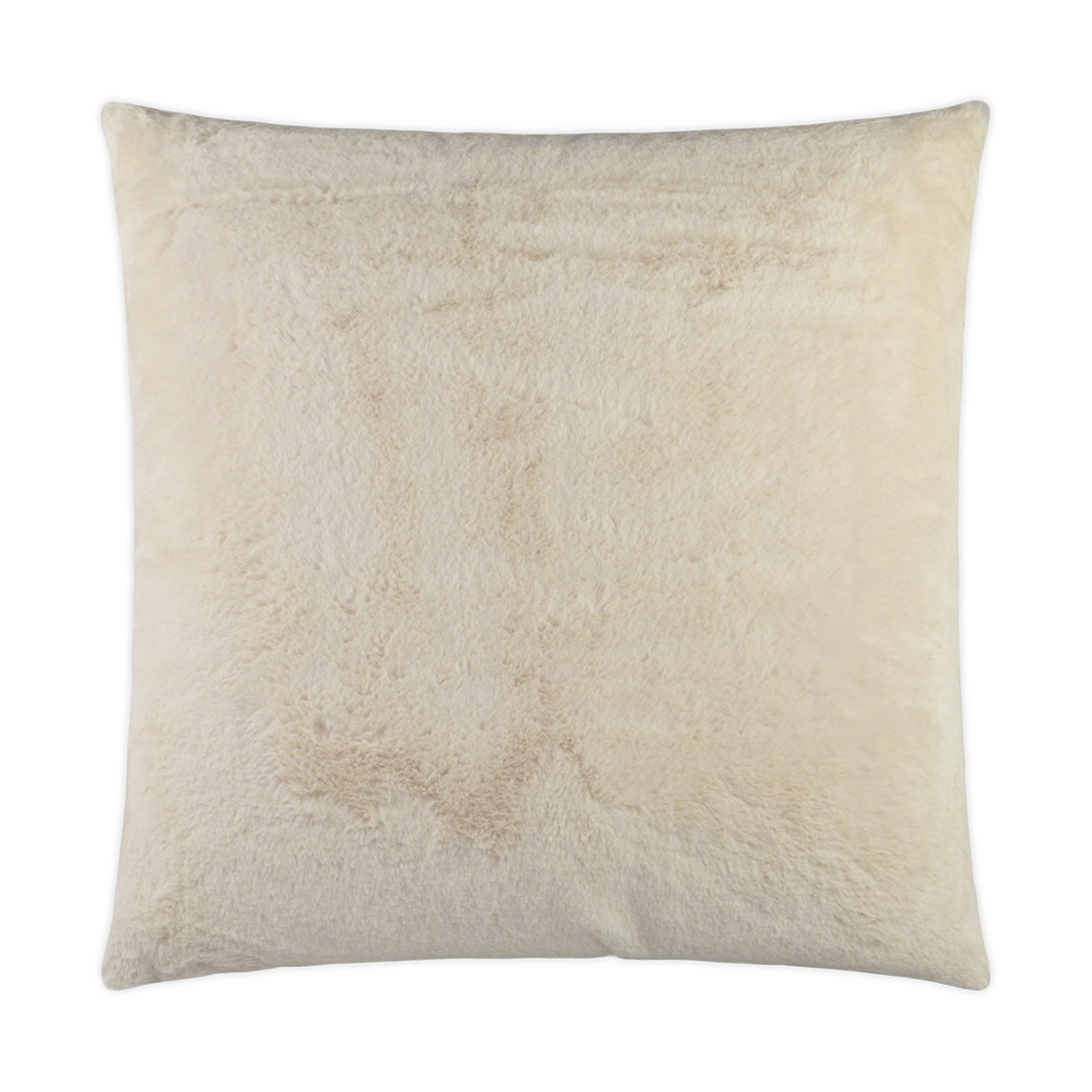 D.V. KAP HOME   24" x 24" Furocious Pillow - Cream Faux Fur    - 2893-C-2424