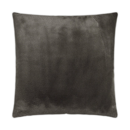 D.V. KAP HOME   24" x 24" Furocious Pillow - Grey Brown Faux Fur    - 2893-GB-2424