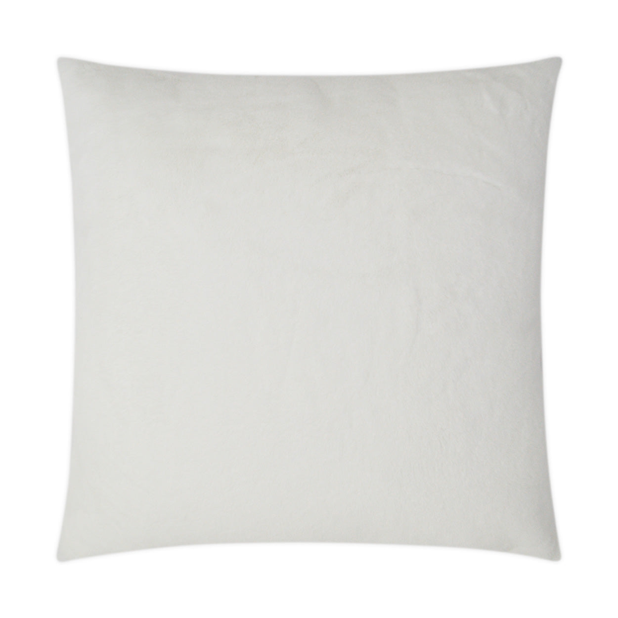 D.V. KAP HOME   24" x 24" Furocious Pillow - Swan Faux Fur    - 2893-S-2424