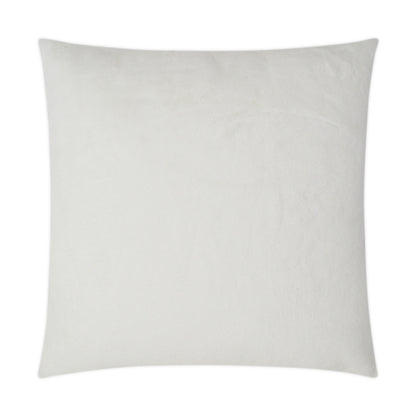D.V. KAP HOME   24" x 24" Furocious Pillow - Swan Faux Fur    - 2893-S-2424