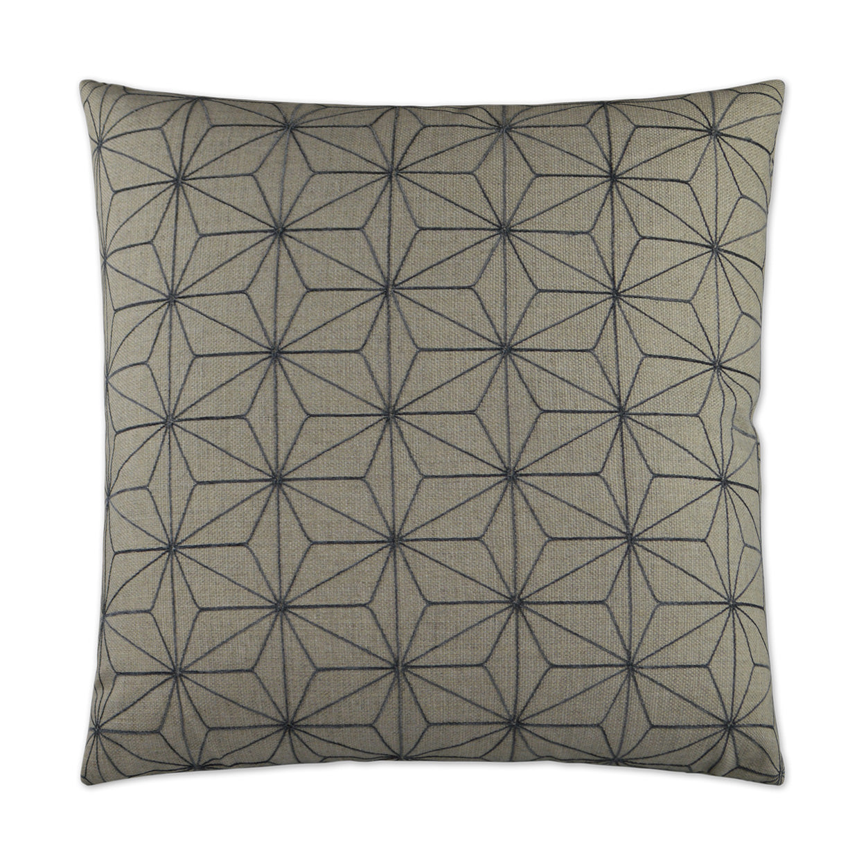 D.V. KAP HOME   24" x 24" Crosby Pillow - Graphite Nautical, Geometric    - 2894-G-2424