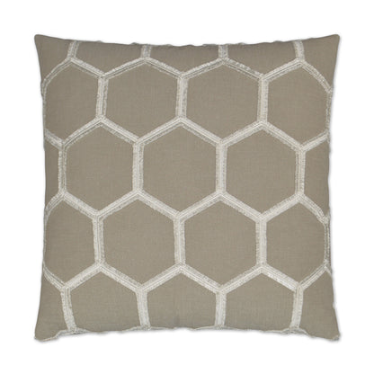 D.V. KAP HOME   24" x 24" Hex Pillow Textured, Geometric    - 2900-2424