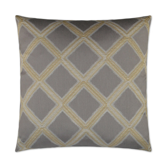 D.V. KAP HOME   24" x 24" Hekla Pillow - Patina Geometric    - 2903-P-2424