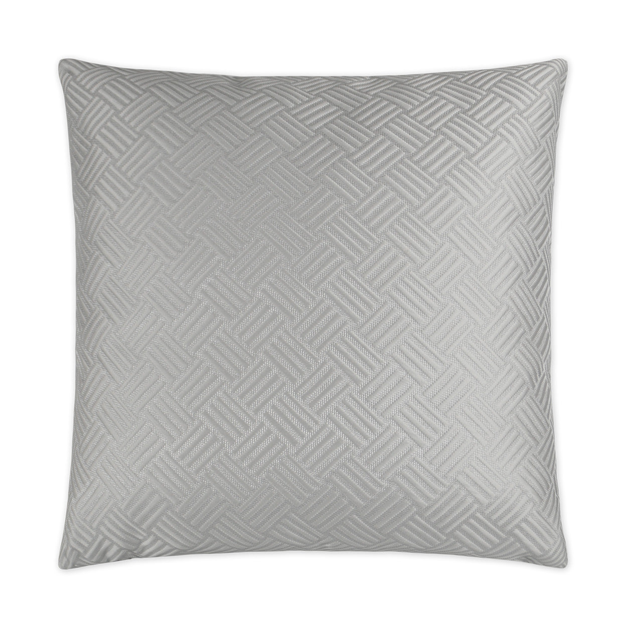 D.V. KAP HOME   24" x 24" Open Door Pillow - Platinum Solid, Geometric    - 2904-P-2424